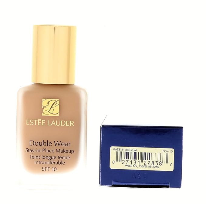 Estée Lauder Double Wear Stay-in-Place 24-Hour Long-Wear Matte Foundation, 1.0 oz. , 3N1 Ivory Beige-BrightBean Baby