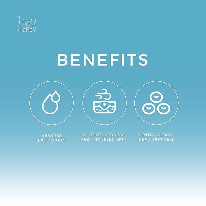 Hey Honey Skincare Be Clear - Acne Spot Treatment Overnight, Pimple Drying Lotion, Use Over Zits Whitehead & Blemishes 1 OZ-BrightBean Baby