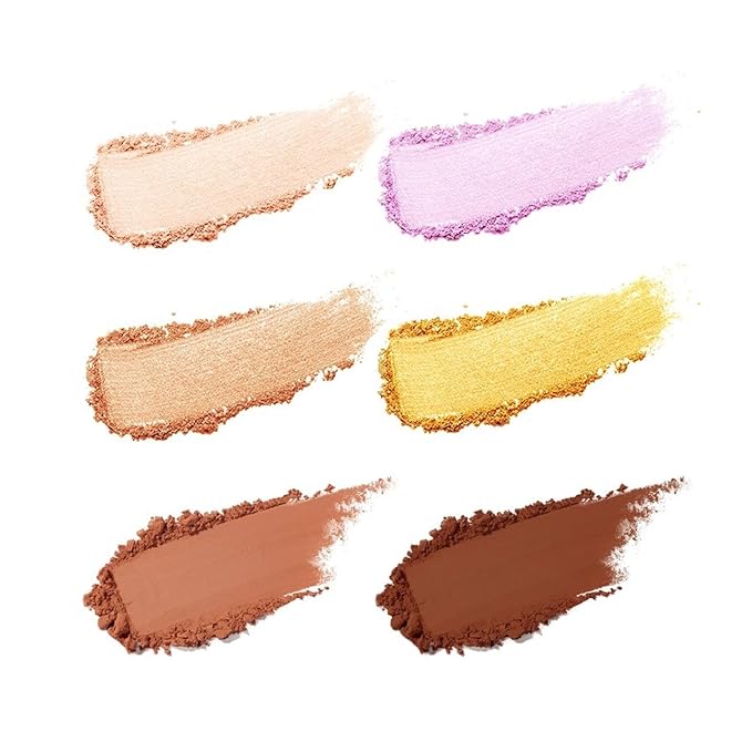 Profusion Cosmetics Jurassic Paddock Playground 6 Shade Face Palette, Achieve Stunning Look with Effortless Luminosity for Radiant and Glamorous Finish-BrightBean Baby