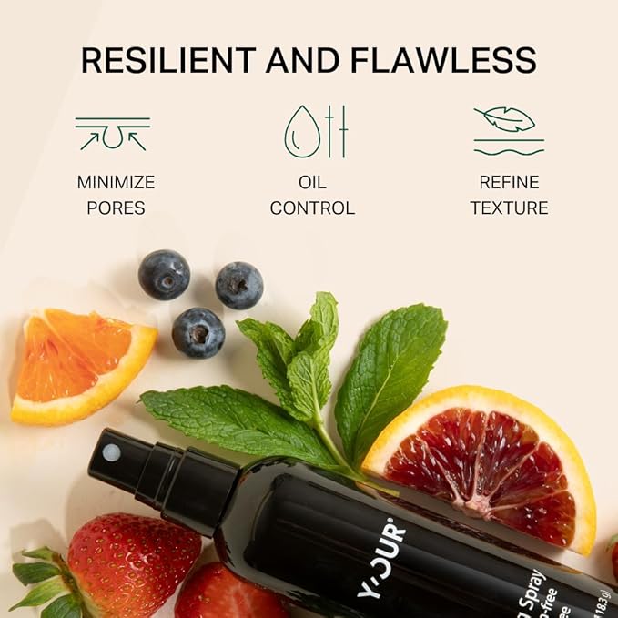 Y’OUR Silk Makeup Setting Spray: Lightweight Hydrating Face Mist; Long-Lasting, Blurring, Natural Finish. Infused with Vitamin E & Minerals, Paraben-Free. Made in USA. 4 fl. oz (118.3g)-BrightBean Baby