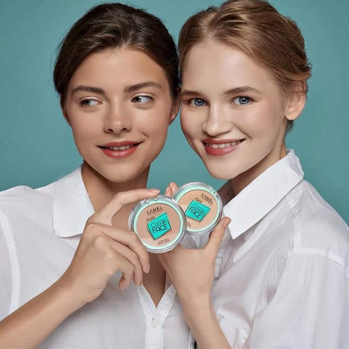 Lamel Oh My Clear Face Powder 406 Soft Honey | evens out the skin instantly |contains salicylic acid |controls the sebum production | 6gm-BrightBean Baby