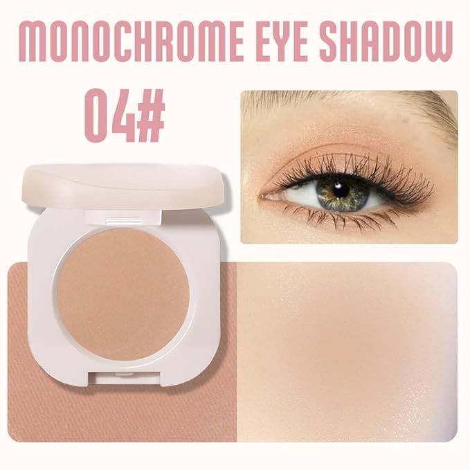 Pressed Single Matte BrownEyeshadow Palette, Matte Burly Wood eyeshadow For Old Women, Pigmented Waterproof Sombras Para Ojos, Single Pressed Powder Vegan, Talc, Paraben & Cruelty Free(04)
