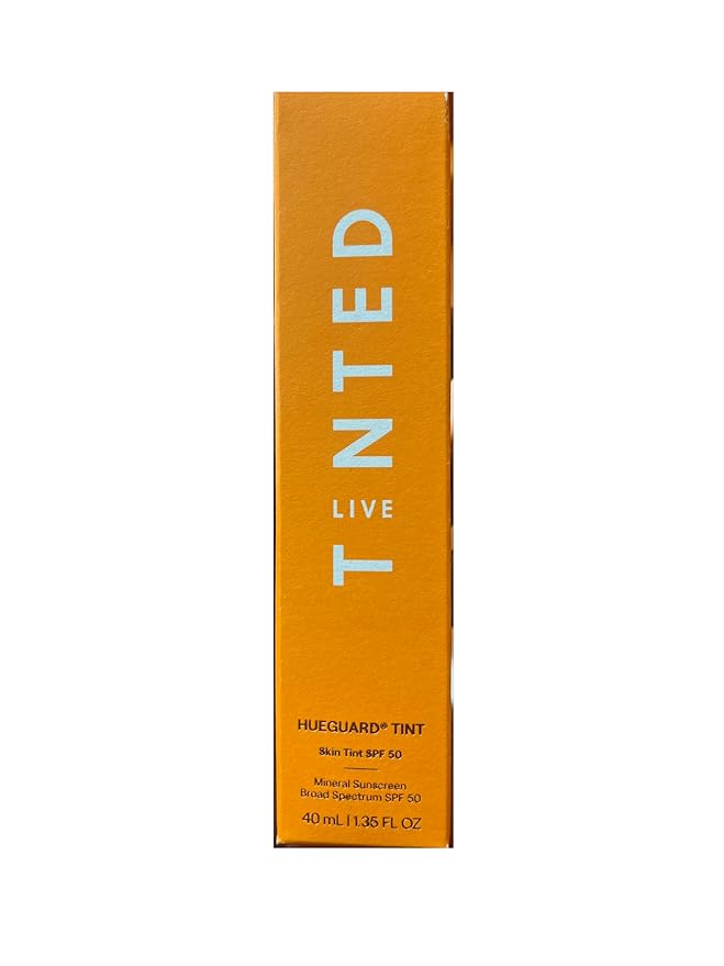 Live Tinted Hueguard Skin Tint SPF 50 - Tinted Mineral Sunscreen with Light-Medium Buildable Coverage With a Hydrating and Radiant Finish - Water and Sweat Resistant, 1.35 fl oz - Shade 10-BrightBean Baby