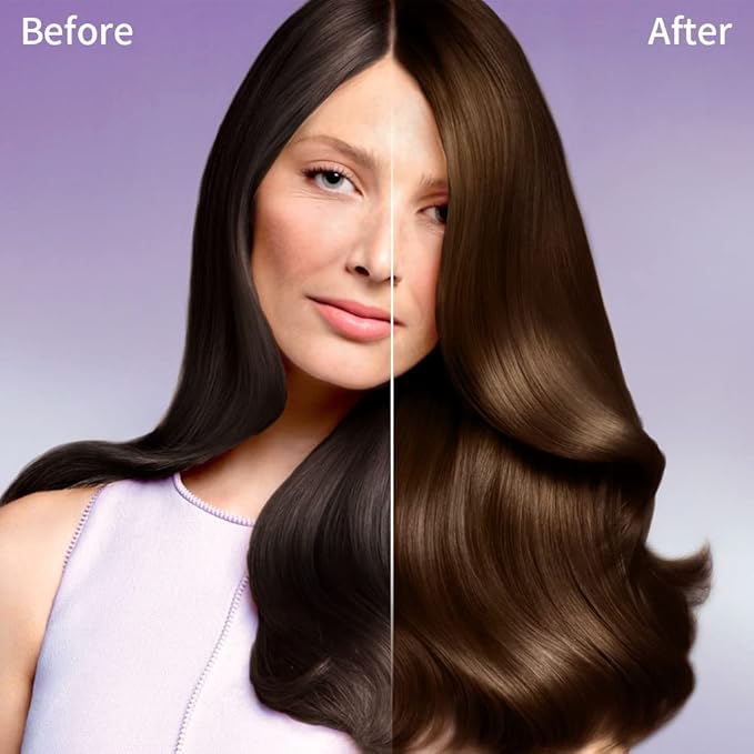 Hair Dye Shampoo Chestnut Brown Hair Color Shampoo for Gray Hair Coverage Herbal Hair Dye Shampoo 3 in 1 for Men and Women, Instant Color Shampoo-BrightBean Baby