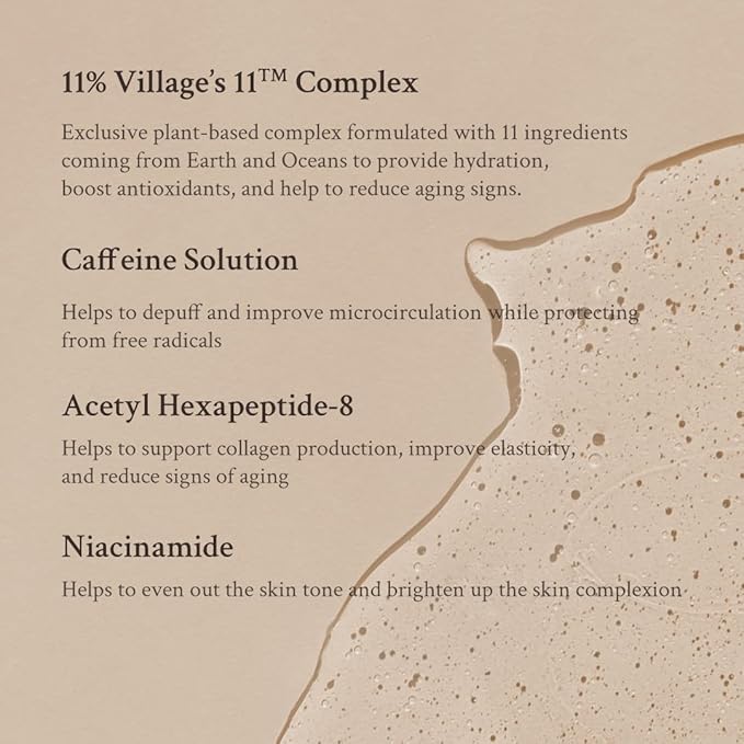 Hydro Boost Caffeine Eye Serum (0.33 fl.oz./10ml) - With 10% Caffeine Solution, Niacinamide & Hexapeptide-8, Depuff, Elasticity, Antiwrinkle and Brightening-BrightBean Baby