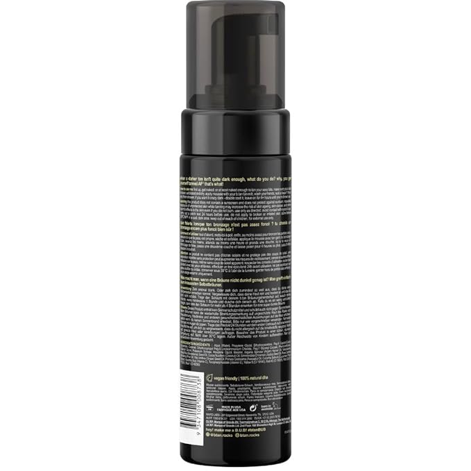 b.tan Dark Self Tanner Mousse | Get Tanned - Best, 1 Hour Express Sunless Tanning Foam, No Fake Tan Smell, Ultra Dark Bronzing Glow, Face & Body, Vegan, Cruelty Free, 6.7 Fl Oz-BrightBean Baby