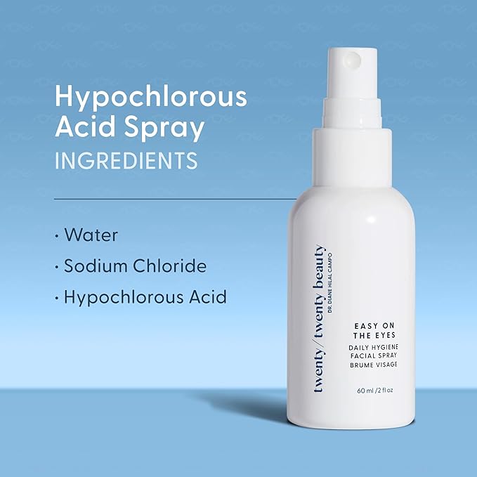 twenty/twenty Easy On The Eyes – 0.02% Hypochlorous Acid Spray to Cleanse Eyelashes – Reduce Eyelid Irritation – Safe for Sensitive Skin – Ophthalmologist Developed–Vegan, Clean Ingredients – 60ml-BrightBean Baby