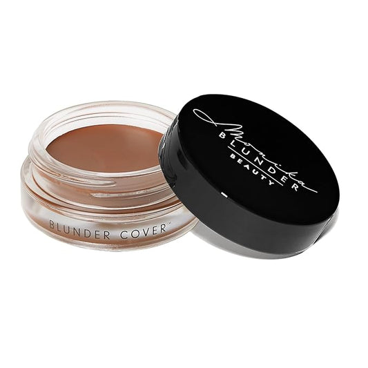 Monika Blunder Beauty - Blunder Cover Foundation Concealer - Shade: 7.5 - Sieben.5 - Deep, Warm Golden Undertones - Clean Beauty, All-In-One, Cruelty-Free, Vegan - 0.62 oz-BrightBean Baby