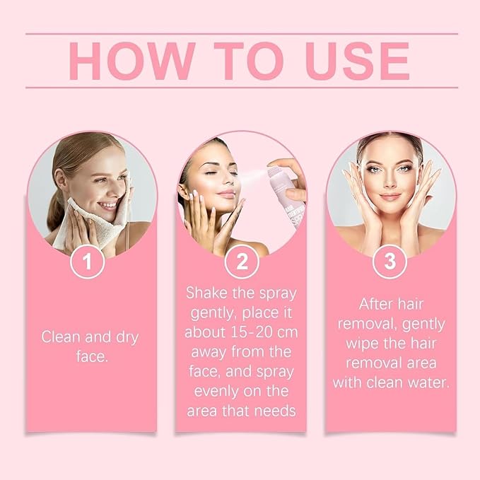 2PCS Hair Identifier Spray for Face Shaving,face hair identifier spray,Moisturizing And Skin Care Set Spray,suitable for all skin types (Spray Plus Razor)-BrightBean Baby