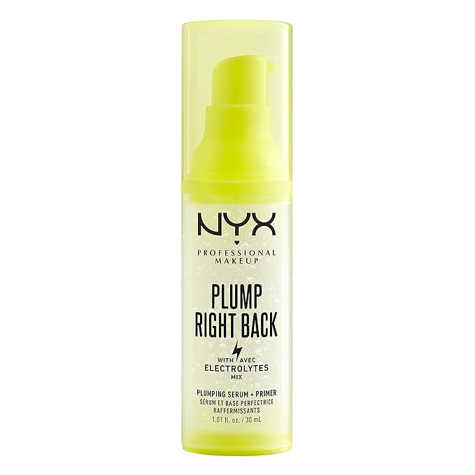 NYX PROFESSIONAL MAKEUP Plump Right Back Plumping Serum & Primer, With Hyaluronic Acid & The Brow Glue, Extreme Hold Eyebrow Gel - Clear-BrightBean Baby
