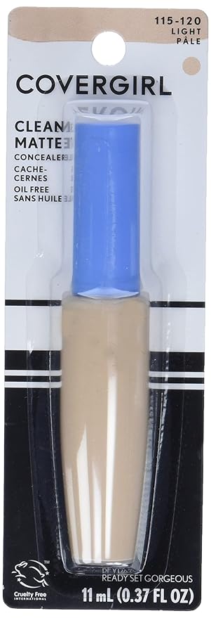 COVERGIRL - Clean Matte Concealer, Oil-Free, Lightweight Formula, Blendable, Natural-Looking Coverage, 100% Cruelty-Free (Pack of 2)-BrightBean Baby