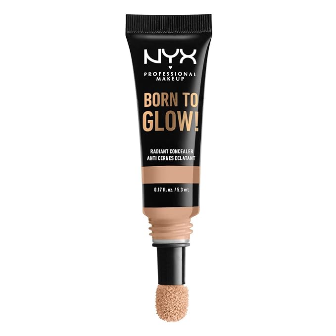 NYX PROFESSIONAL MAKEUP Born To Glow Radiant Concealer, Medium Coverage - Natural-BrightBean Baby