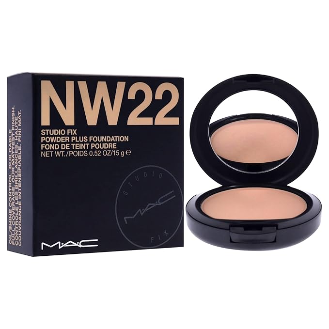 Mac Studio Fix Powder Plus Foundation Nw22 15gm/0.52 Oz-BrightBean Baby