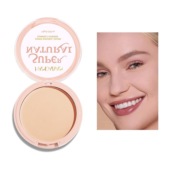 Pressed Face Powder Makeup Mineral Foundation Finishing Powder Pressed Finishing and Setting Powder Loose Setting Powder Makeup #03-BrightBean Baby