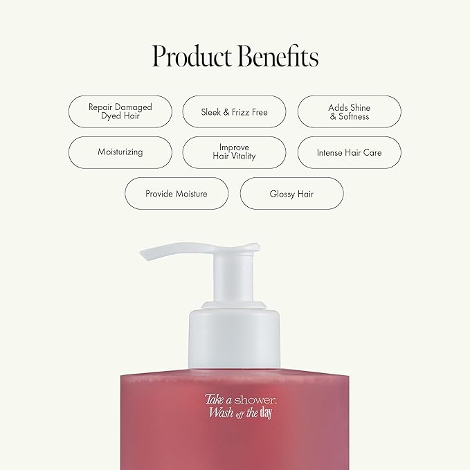 Rosy Night Repair Shampoo – Anti-Dandruff & Damage Repair with Damask Rose Water & Ceramide – Color Safe, Silicone & Sulfate Free (15.22 fl. Oz)-BrightBean Baby