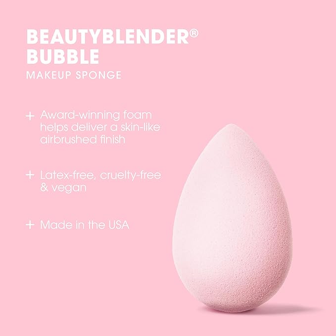 Beautyblender® | Bubble Blender Makeup Sponge | Blend Liquid Foundations, Powders and Creams | Streak Free Application | Vegan, Cruelty Free | Made in USA-BrightBean Baby