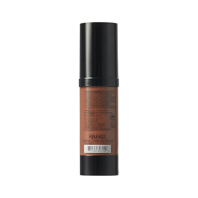 Kiss New York Professional Liquid Foundation - Lightweight and Hydrating Formula, Natural Finish, Control Shine, Cover Pores, Medium to Full Coverage, Green Tea Extract (Sienna)-BrightBean Baby