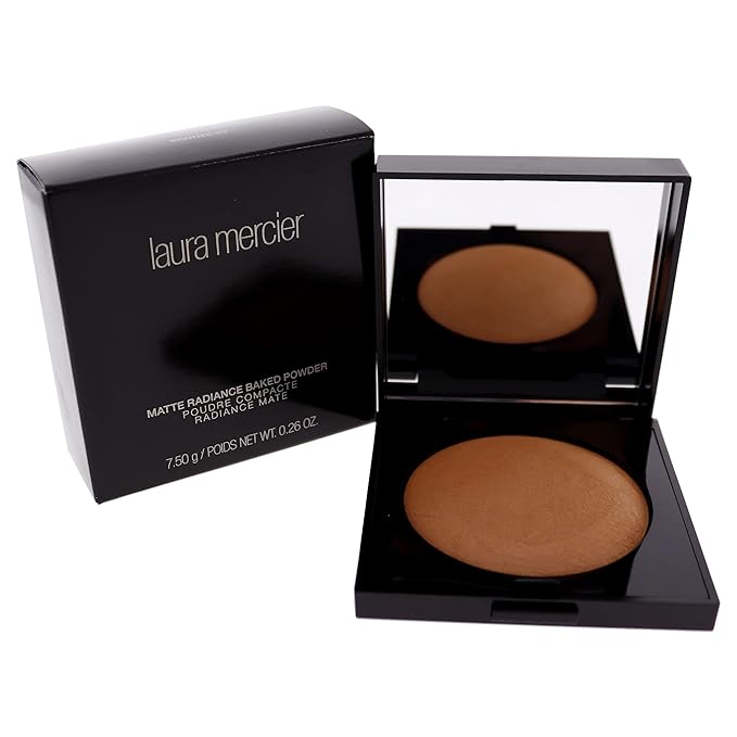 Laura Mercier Matte Radiance Bronze 02 Baked Powder for Women, 0.26 Ounce-BrightBean Baby