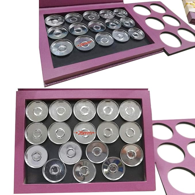 Medium-Sized Magnetic Makeup Palette with Diamond-Shaped Transparent Window-BrightBean Baby