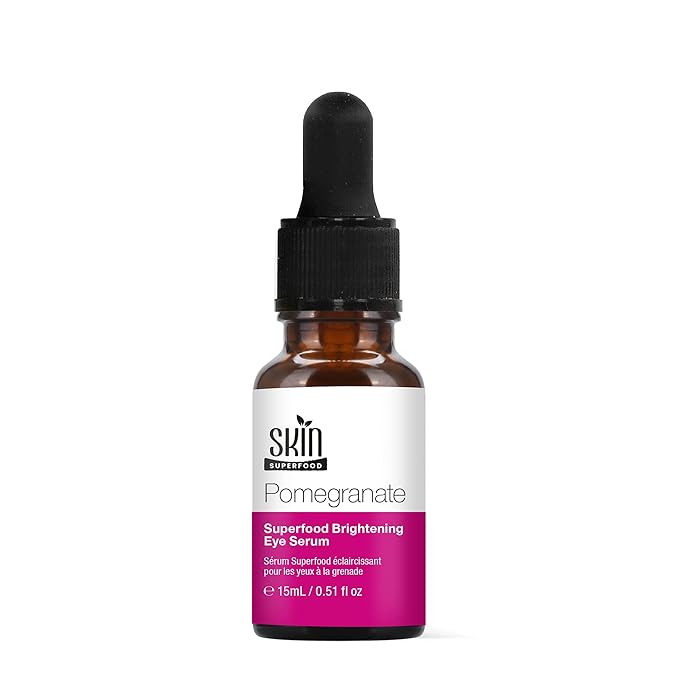 Pomegranate Superfood Brightening Oily Eye Serum 100% Natural and Vegan 0.53 Fl Oz (15ml)-BrightBean Baby