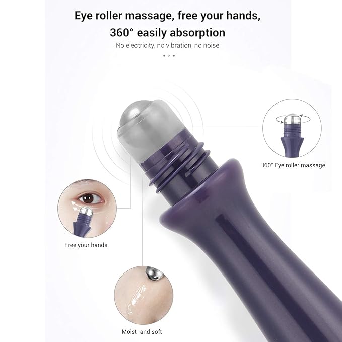 RollOn Eye Serum, Moisturizing Eye Serum AntiWrinkle Skin Lifting Firming Eye Serum for Anti Aging Skin Care with Dark Circles (01)-BrightBean Baby