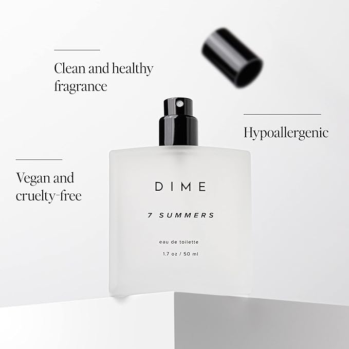 Dime Beauty 7 Summers Perfume for Women, 1.7 oz / 50 ml - Sweet Floral Scent, Clean Fragrance Eau de Toilette, Hypoallergenic-BrightBean Baby