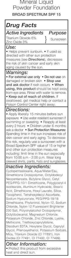 Jolie Mineral Liquid Powder Foundation SPF 15 1 Fl. Oz. Hypoallergenic - For All Skin Types (Pale Beige)-BrightBean Baby