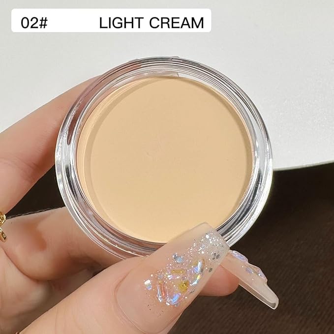 7 Color Solid Concealer Full Coverage Correcting Cream Concealer Waterproof Long-lasting Under Eye Concealer for Dark Circles Color Corrector Pro Concealer (Color 02)-BrightBean Baby