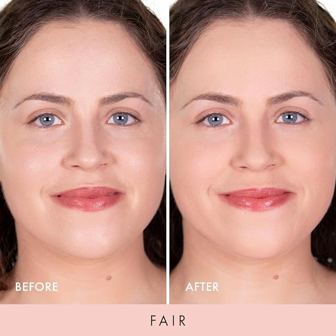 Wander Beauty Wanderlust Powder Foundation - Fair - Blurs and Evens Skin Tone - Perfects and Hydrates With Hyaluronic Acid, Aloe, Honeysuckle, & Vitamin E - Lightweight, Buildable Coverage - 0.31 oz-BrightBean Baby