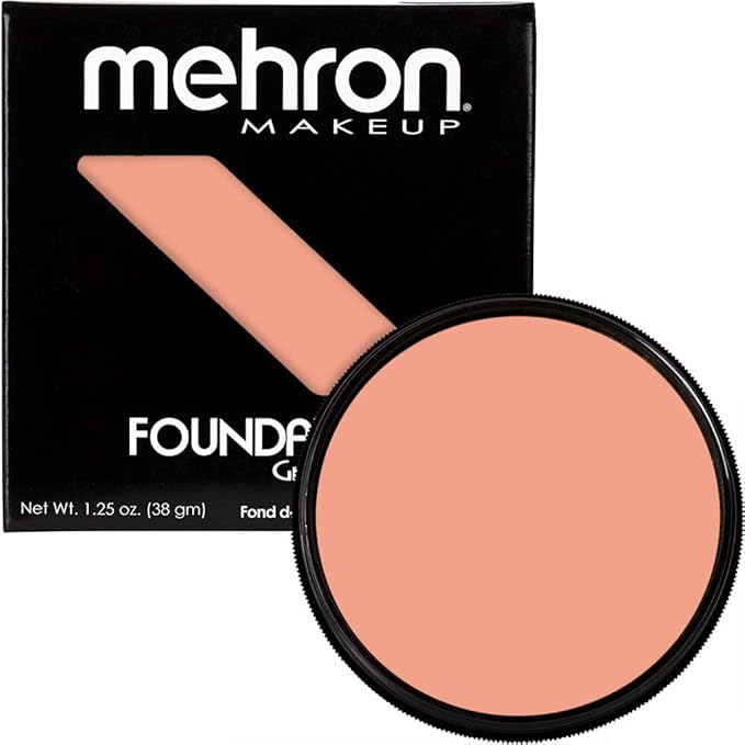 Mehron Makeup Foundation Greasepaint | Stage, Face Paint, Body Paint, Halloween Makeup 1.25 oz (38 g) (AUGUSTE)-BrightBean Baby