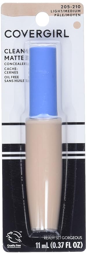 COVERGIRL - Clean Matte Concealer, Oil-Free, Lightweight Formula, Blendable, Natural-Looking Coverage, 100% Cruelty-Free (Pack of 2)-BrightBean Baby