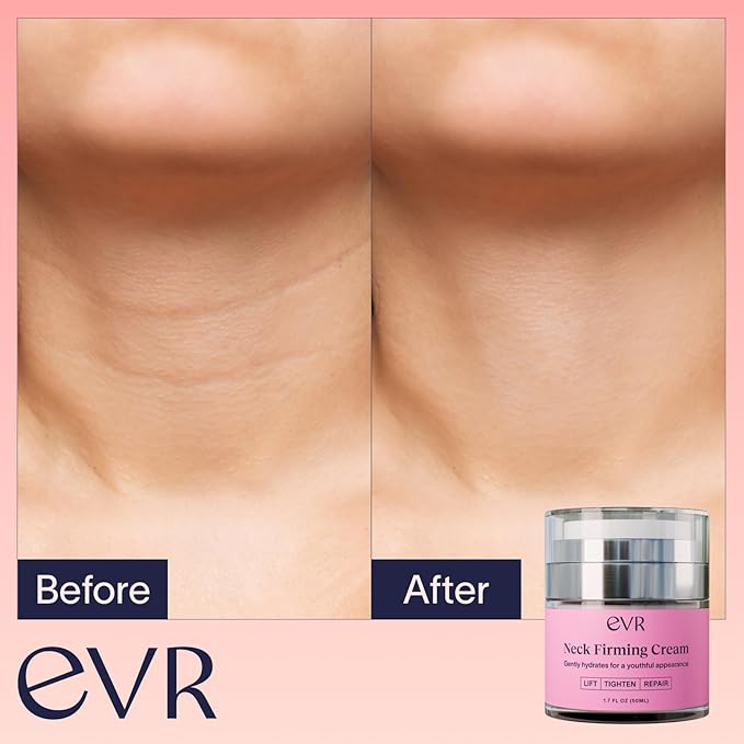 Anti-aging Neck Firming Cream with Collagen & Hyaluronic Acid - Made in USA with Natural & Organic Ingredients Face Neck and Chest Tightening Moisturizer (Classic)-BrightBean Baby