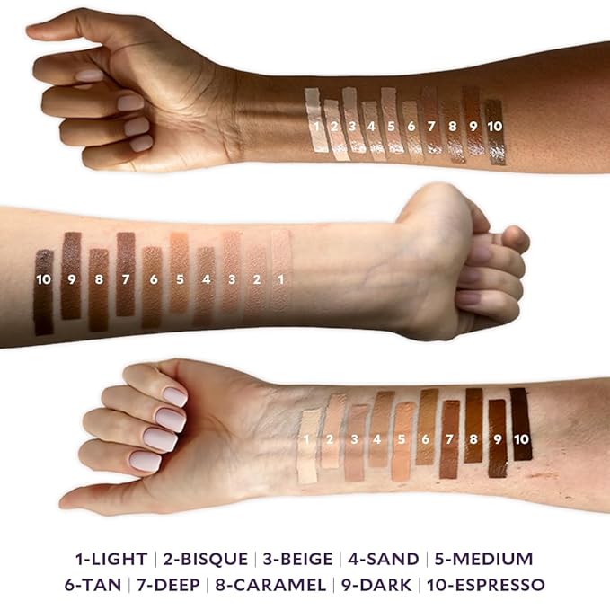 Fièra Luxury Concealer with Anti-Aging - All Day Coverage for Dark Circles, Fine Lines, Wrinkles & Spots - Medium, 0.5 Ounce-BrightBean Baby