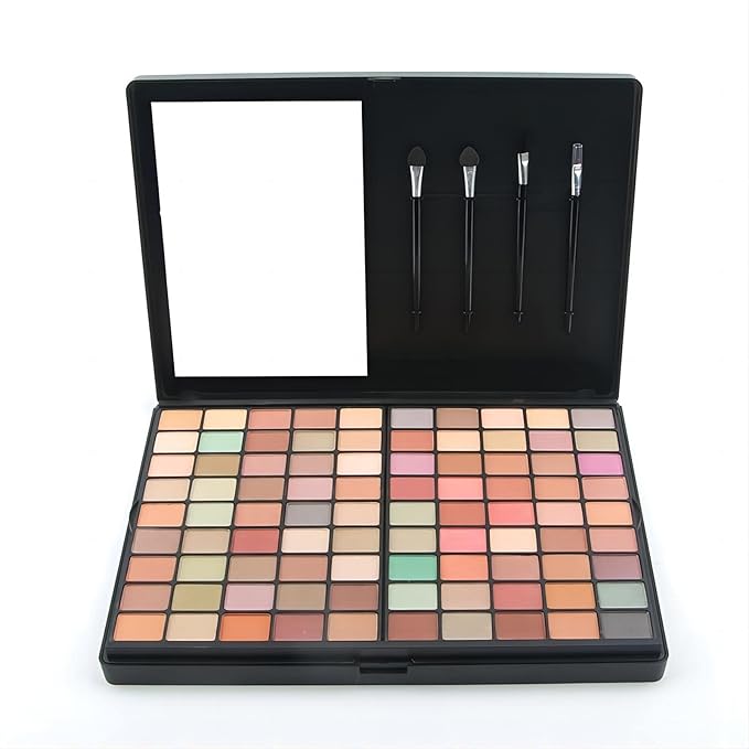 Professional Multi-in-one Makeup Gift Kit for Women - 90 eyeshadow Palette,8 Lipstick Set Lips,8 blush,5 concealer,4 brushes With Mirror,for girls, beginners and professionals Gift Kit-BrightBean Baby