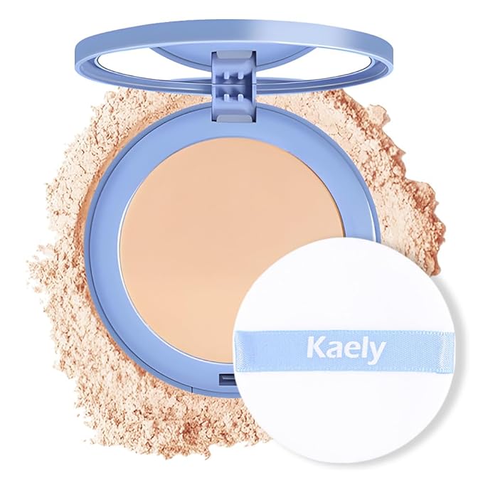 Oil Control Matte Perfection Face Pressed Powder, Matte Smooth Flawless Setting Powder Makeup, Polvo Compacto De Maquillaje, Waterproof Long Lasting, Cruelty Free, 0.35Oz(120 Vanilla, 1)-BrightBean Baby