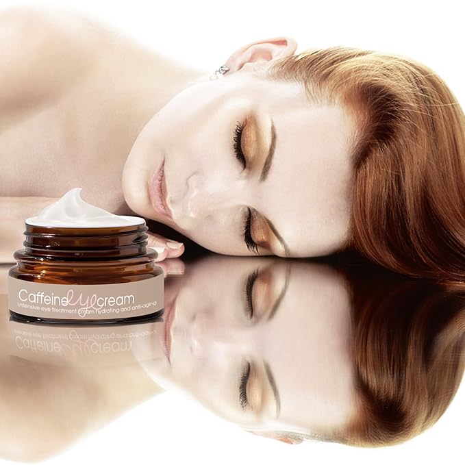 Natural Caffeine Eye Cream serum With Collagen,Hyaluronic Acid for Dark Circle and Puffiness,Great Under Eye Cream for Anti Aging,Eye Lift Treatment for Men &Women 0.52oz-BrightBean Baby