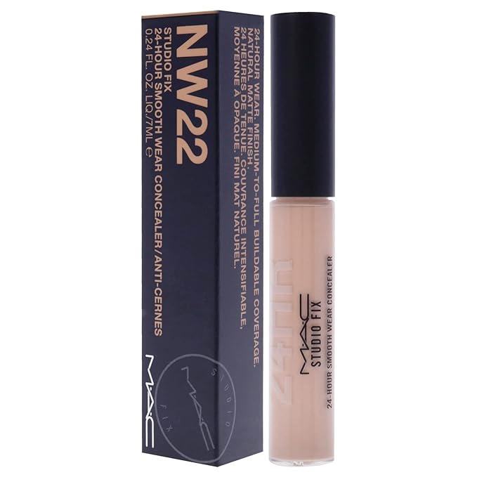 MAC Studio Fix 24 Hour Smooth Wear Concealer - NW22 Concealer Women 0.23 oz-BrightBean Baby