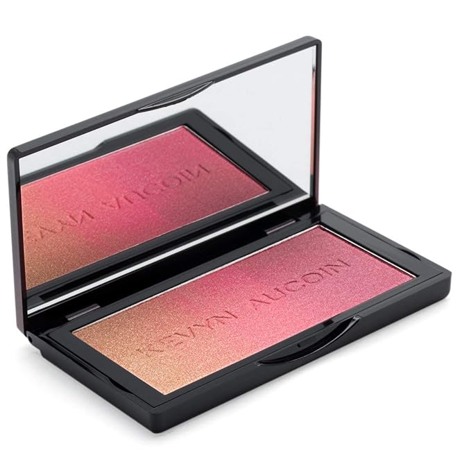 Kevyn Aucoin The Neo-Blush, Rose Cliff: Blush makeup compact. Trio palette of gradient colors. Blends pearl, satin & matte finishes for highlighting cheeks. Personalized looks. Natural to pop of color-BrightBean Baby