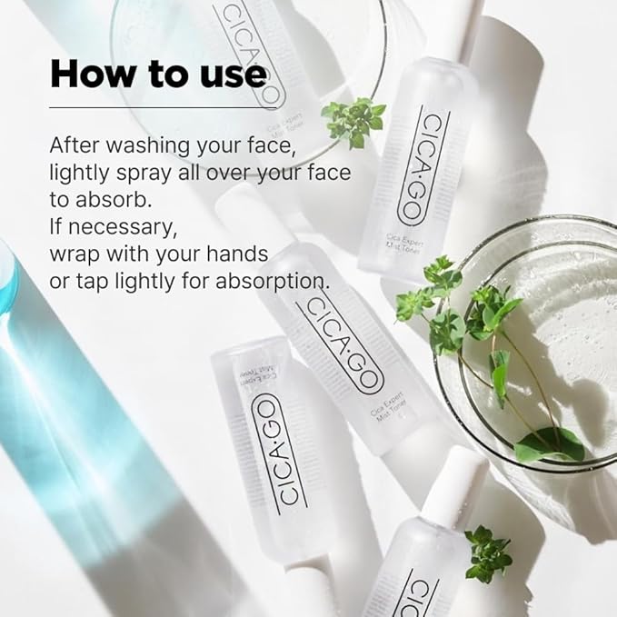 CICA Expert Mist Toner, Alcohol-Free Soothing Facial Mist for Sensitive Skin, Hydrating & Calming Korean Skin Care (5.07 fl.oz/150ml)-BrightBean Baby