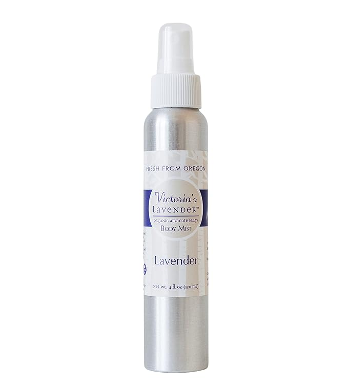 Victoria's Lavender Aromatherapy Body Mist Spray - After Sun Solar Recovery Spray with Aloe Vera plus Lavender Essential Oil - Hydrating, Moisturizing Aloe Vera Mist, Made in the USA, 4 oz (120 ml)-BrightBean Baby