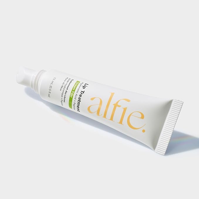 Alfie Hyaluronic Acid Lip Booster -Pear Flavor -15ml/0.5 Fl. Oz -Peptide Lip Treatment -Lip Plumper and Filler -Lip Serum and Moisturizer -Hydrating Treatment for Lip Volume -Vegan Friendly, Non-Toxic-BrightBean Baby