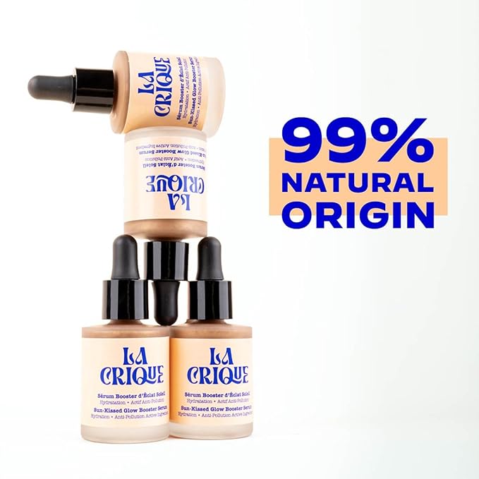 Bronzing Face Serum - Hydrating Serum with Hyaluronic Acid - Anti-Pollution Bronzer Drops for Radiant Skin Glow - All Skin Types - 99% Natural Ingredients Face Tanner - Vegan - 1 Fl Oz-BrightBean Baby