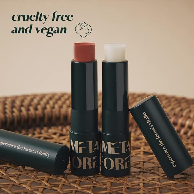 METAFORET Vegan Tinted Lip Balm 0.12oz 3.5g Experience Softer, More Radiant Lips with Lip Tint Butter Balm - Moisturizing, Tinted, and Perfect for Lip Care and Lip Glow (#04 Red Velvet)-BrightBean Baby