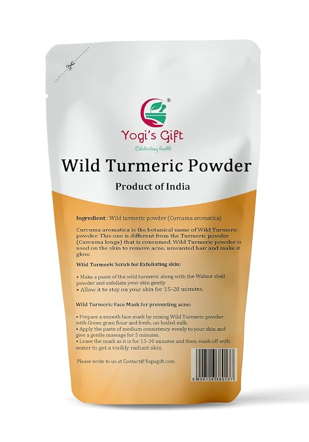 Kasturi Turmeric Powder for Skin Care | Wild Turmeric Powder | Aka Kasturi Manjal Powder | Best for Preparing Turmeric Face Mask | Get Clear and Glowing Skin Naturally | 100grams / 3.5 Oz pack-BrightBean Baby