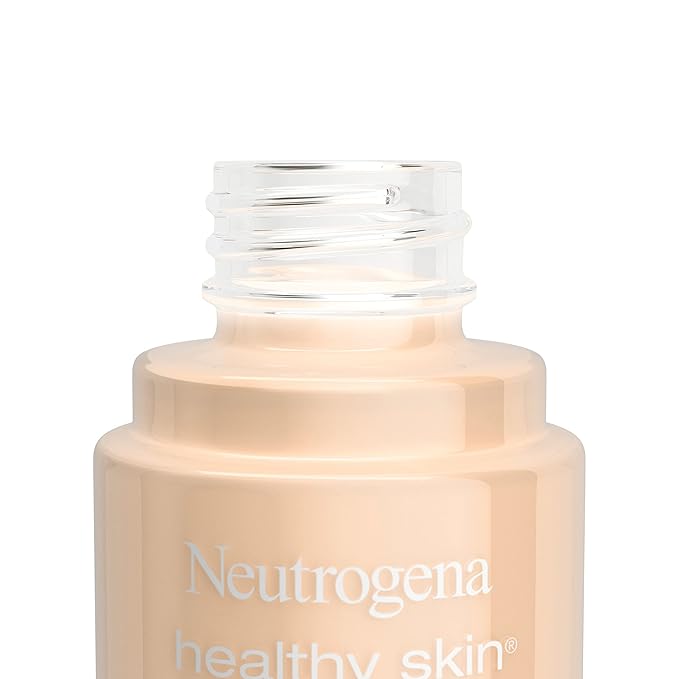 Neutrogena Healthy Skin Liquid Makeup Foundation, Broad Spectrum SPF 20 Sunscreen, Lightweight & Flawless Coverage Foundation with Antioxidant Vitamin E & Feverfew, Natural Beige, 1 fl. oz (Pack of 2)-BrightBean Baby
