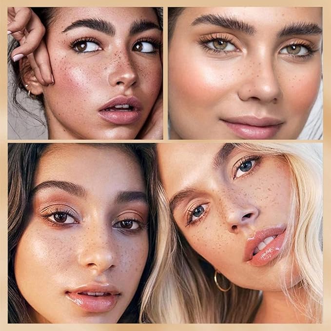 Freckle Pen 4 Colors Natural Freckle Pen Fake Freckle Pen Waterproof Long Lasting Soft Spots Natural Relaxing Sun Makeup (Light Brown)-BrightBean Baby