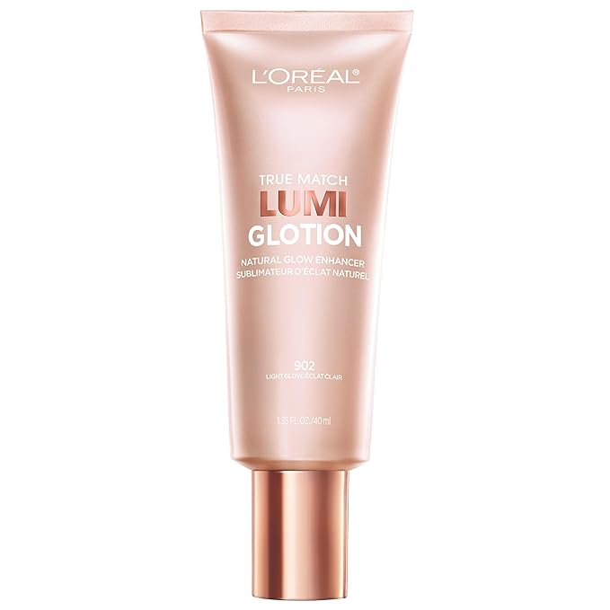 L'Oreal Paris Makeup True Match Lumi Glotion, Natural Glow Enhancer, Illuminator Highlighter, Bronzing Drops For a Sun-Kissed Glow, 902 Light-BrightBean Baby