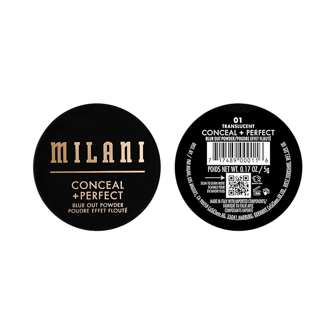 Milani Conceal + Perfect Blur Out Matte Setting Powder for All Skin Tones-BrightBean Baby