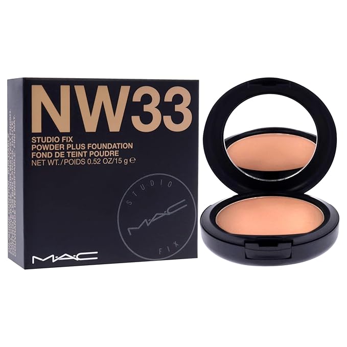 Mac Studio Fix Powder Plus Foundation Nw33 15gm/0.52 Oz-BrightBean Baby