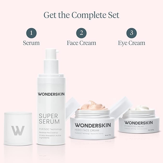 Wonderskin Purevoc Hero Face Cream, Anti Wrinkle Moisturizing Face Cream, Hydrating Face Moisturizer for Women & Men, Anti Aging Face Moisturizer, Daily Facial Moisturizer for Dry Skin-BrightBean Baby